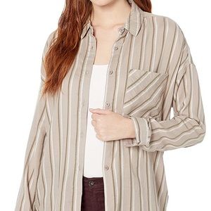 RVCA Women's Hera Oversized Button-Up Shirt